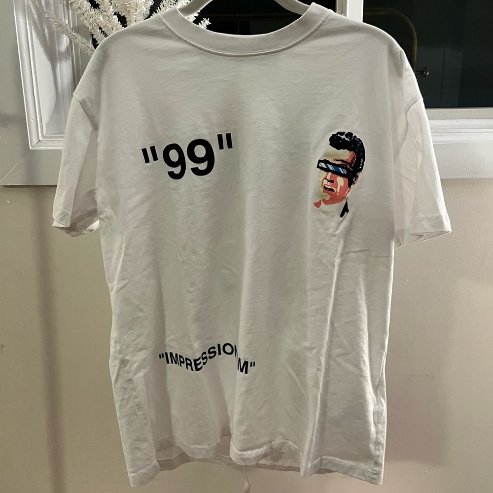 Off-White green witch impressionism t-shirt. Medium.